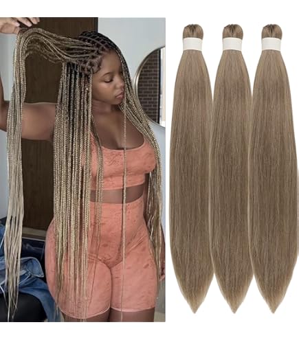 Amazon.com : Pre Stretched Braiding Hair 26 lnch 6 Packs Braid